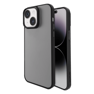 GRIPP Bolt Hard TPU Back Cover for Apple iPhone 15 Plus (Matte & Frosted Surface, Black)