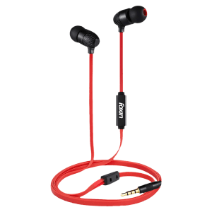 Foxin Bass PRO Plus T1 FOXEAR0026 Wired Earphone with Mic (In Ear, Black and Red)