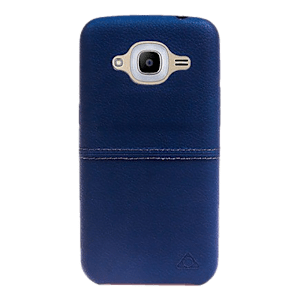 stuffcool Aristo Leather Back Cover for Samsung Galaxy J2 (Camera Protection, Blue)