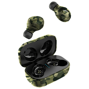 Candytech Camotwin TWS Earbuds (HiFi Stereo Sound, Camo)