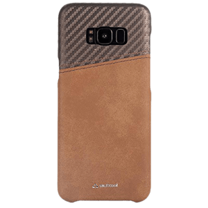 stuffcool Carafi PU Leather Back Cover for Samsung Galaxy S8 (Camera Protection, Brown)