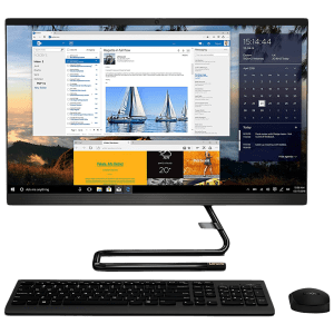 Lenovo Ideacentre A340 10th Gen Core i3 Windows 10 Home All-in-One Desktop (8GB RAM, 512GB SSD, Intel UHD Graphics, MS Office, 60.45cm (23.8 Inches), F0E800Y3IN, Black)