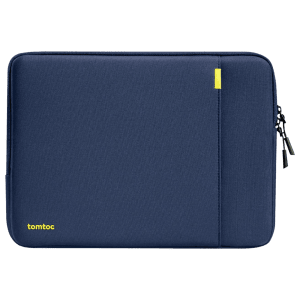 tomtoc Defender A13 Recycled Polyester Laptop Sleeve for 16 Inch Laptop (Military Grade Protection, Navy Blue)