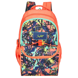 Sky Bags Astro Extra 4 34 Litres Mini Gucci Backpack (Rain Cover, BPAST4TCOR, Coral)