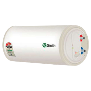 AO Smith HSE-HAS 25 Litre 4 Star Horizontal Storage Geyser with Blue Diamond Technology (White)