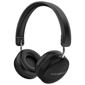 Blaupunkt BH51 Bluetooth Headphone with Mic (HD Sound, On Ear, Black)