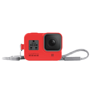 GoPro Sleeve Plus Lanyard for Hero 8 (AJSST-008, Firecracker Red)