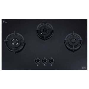 elica FLEXI DFS AB Series 3 Burner Automatic Hob (Battery Operated, Black)