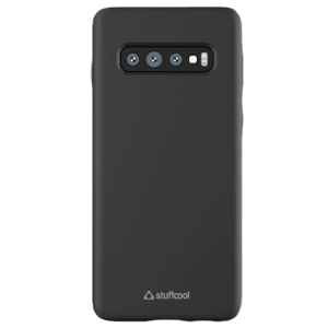 stuffcool Silo Soft Silicone Back Cover for Samsung Galaxy S10 Plus (Camera Protection, Black)