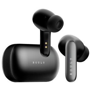 BOULT AUDIO AirBass Y1 Pro TWS Earbuds with Environmental Noise Cancellation (Fast Charging, Black)