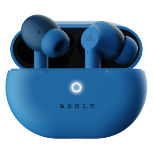 BOULT AUDIO Airbass W40 TWS Earbuds with Environmental Noise Cancellation (IPX5 Water Resistant, Fast Charging, Denim Blue)