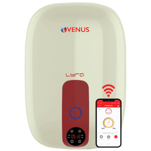 VENUS Lyra Nexus 25 Litre 5 Star Vertical Smart Geyser with Wi-Fi Technology (Ivory)