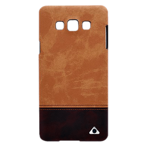 stuffcool Vogue PU Leather Back Cover for Samsung Galaxy A7 (Lightweight Design, Brown)