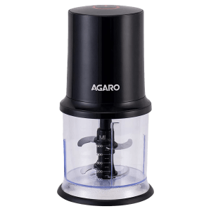 AGARO Elegant 400 Watt Electric Vegetable Chopper with 2 Blades (Black)