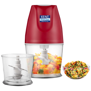 KENT 250 Watt Vegetable Chopper with 2 Blades (Red)