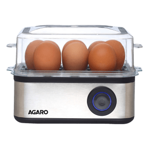 AGARO Grand 8 Egg Electric Egg Boiler & Poacher with Auto Shut Off (Silver)