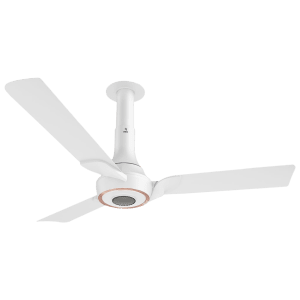 nex Glyde A70 5 Star 1200mm 3 Blade BLDC Motor Ceiling Fan with Remote (Dust Resistant, Cotton White)