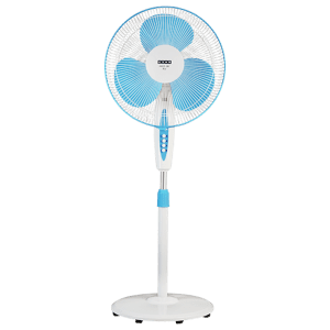 USHA Mist Air Flo 400mm 3 Blade Copper Motor Pedestal Fan (Aerodynamically Design, Light Blue)