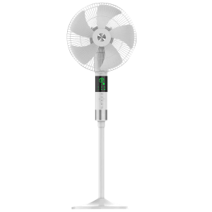 GM Maestro 400mm 3 Blade 360 Degree Oscillation Pedestal Fan with Remote (Rust Resistant, White)