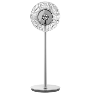 GM Zephyr 300mm 9 Blade BLDC Motor Pedestal Fan with Remote (Rust Resistant, White)