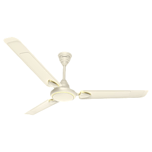 Crompton Surebreeze Hillbriz Deco 1 Star 1200mm 3 Blade High Velocity Ceiling Fan (Inverter Technology, Ivory Gold)