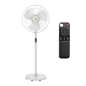 atomberg Renesa 400mm 3 Blade BLDC Motor Pedestal Fan with Remote (Oscillation Function, White)