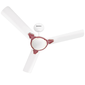 HAVELLS Equs 5 Star 1200mm 3 Blade BLDC Motor Ceiling Fan with Remote (Inverter Technology, White & Maroon)