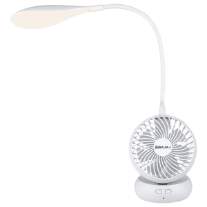 BAJAJ Air Light 85mm 7 Blade Rechargeable Personal Fan with 1800 mAh Battery (Silent Operation, White)