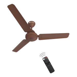 atomberg Efficio 5 Star 1200mm 3 Blade BLDC Motor Ceiling Fan with Remote (LED Indicator, Matt Brown)