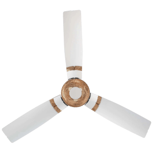 LUMINOUS Jaipur Tamra 3 Star 1200mm 3 Blade High Speed Ceiling Fan (Energy Saving, Makrana White)