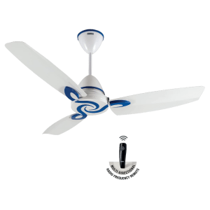 USHA Lambda 5 Star 1200mm 3 Blade BLDC Motor Ceiling Fan with Remote (Dust & Oil Resistant, White)