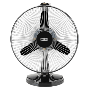 POLAR Stormy Neo 230mm 3 Blade Copper Motor Table Fan (Multi Utility, Black Chrome)