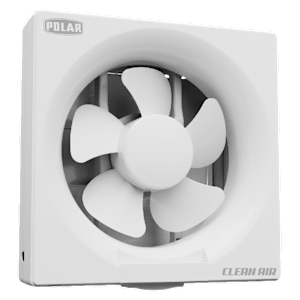 POLAR Clean Air Passion 150mm Exhaust Fan (Noiseless Operation, White)