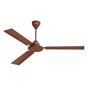 zunpulse Thundermax 1200mm 3 Blade Copper Motor Ceiling Fan (Low Power Consumption, Brown)