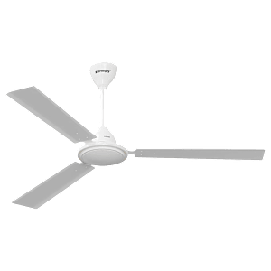 zunpulse Thundermax 1200mm 3 Blade High Speed Ceiling Fan (Low Power Consumption, White)