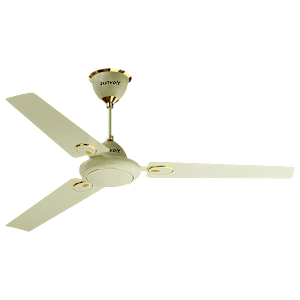 zunpulse Hera 1200mm 3 Blade High Speed Ceiling Fan (Double Ball Bearing, Ivory)