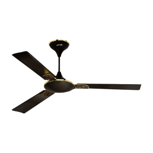 zunpulse Shimmer 1200mm 3 Blade High Grade Copper Ceiling Fan (Noiseless Operation, Smokey Brown)