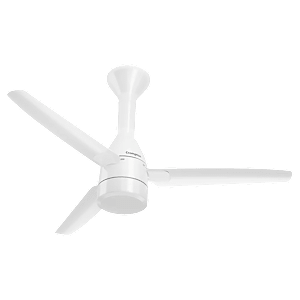 Crompton Energion Roverr Underlight 5 Star 1200mm 3 Blade BLDC Motor Ceiling Fan with Remote (Intelligent Memory Function, Pristine White)