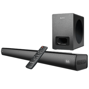 pTron Jazz Pro 120W Bluetooth Soundbar with Remote (Bass Boost, 2.1 Channel, Black)