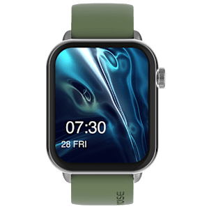 noise ColorFit Mighty Smartwatch with Bluetooth Calling ( 49.78mm TFT Display, IP67 Water Resistant, Forest Green Strap)