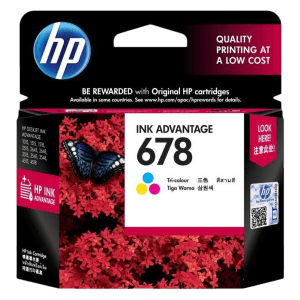 HP 678 Original Ink Advantage Ink Cartridge (886112447847N, Tri-color)