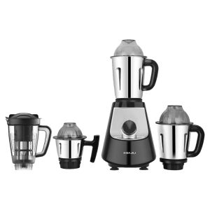 BAJAJ Evoque 1000 Watt 4 Jars Mixer Grinder (Efficient Grinding, Jet Black)