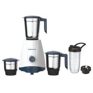 morphy richards Tresta Plus 500 Watt 4 Jars Mixer Grinder (18000 RPM, Hybrid Motor, White & Blue)