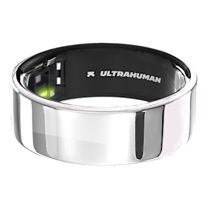 Ultrahuman Ring Air Smart Ring with Activity Tracker (Size 14, Upto 100 Meter Water Resistant, Space Silver)