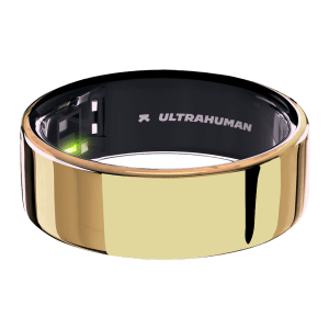 Ultrahuman Ring Air Smart Ring with Activity Tracker (Size 11, Upto 100 Meter Water Resistant, Bionic Gold)