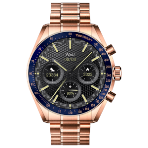 FIRE-BOLTT Moonwatch Smartwatch with Bluetooth Calling (36.3mm AMOLED Display, IP67 Water Resistant, Rose Gold Strap)