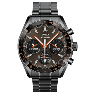 FIRE-BOLTT Moonwatch Smartwatch with Bluetooth Calling (36.3mm AMOLED Display, IP67 Water Resistant, Black Strap)