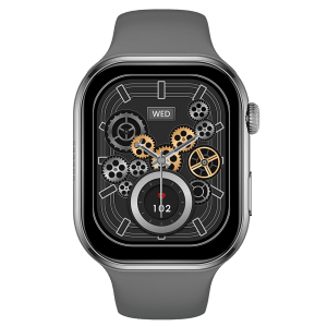 FIRE-BOLTT Brillia Smartwatch with Bluetooth Calling (51.30mm AMOLED Display, IP67 Water Resistant, Dark Grey Strap )