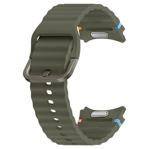 SAMSUNG ET-SNL30SKEGIN HNBR Sport Band for Galaxy Watch7 (S/M) (Breathable Design, Green)