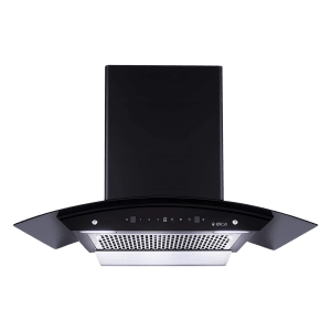 elica WDFL 906 HC MS NR 90cm 1200m3/hr Ducted Auto Clean Wall Mounted Chimney with Touch Control Panel (Black)